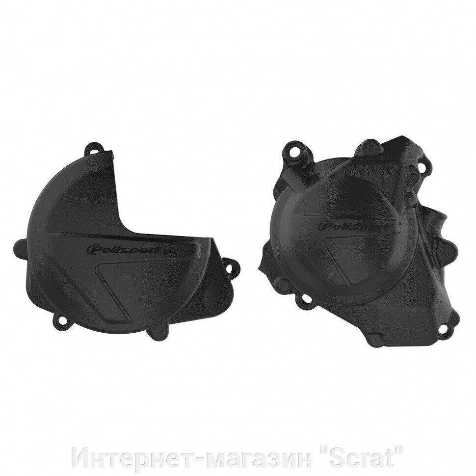 Комплект защиты крышек сцепления и генератора Polisport CRF450R (17- >22) (черн.) от компании Интернет-магазин "Scrat" - фото 1