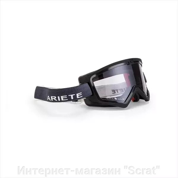 Кроссовые очки (маска) MUDMAX RACER - BLACK-GREY STRAP от компании Интернет-магазин "Scrat" - фото 1