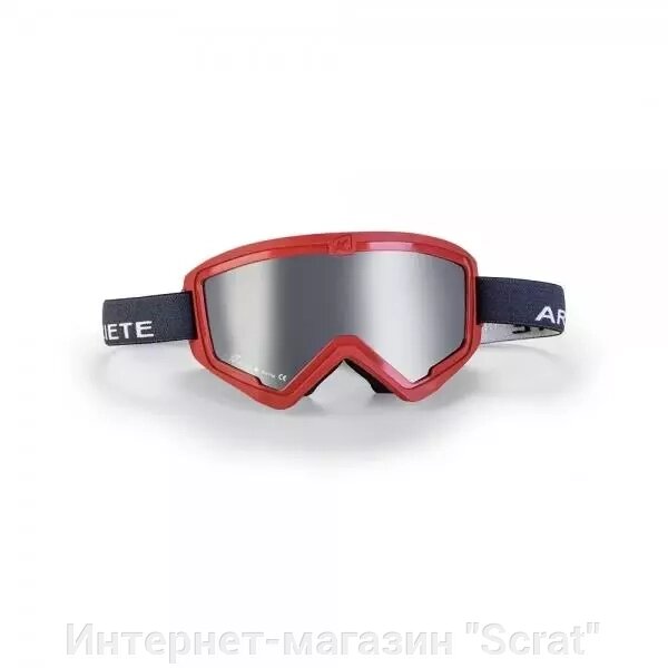 Кроссовые очки (маска) MUDMAX RACER - RED - SILVER LENS - GREY STRAP от компании Интернет-магазин "Scrat" - фото 1