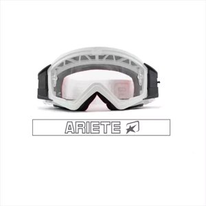 Кроссовые очки (маска) mudmax - WHITE / CLEAR LENS WITH PINS