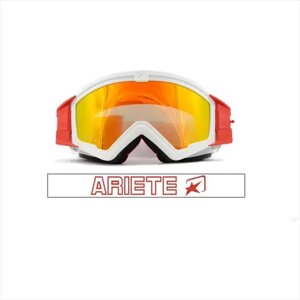 Кроссовые очки (маска) mudmax - WHITE / RED LENS