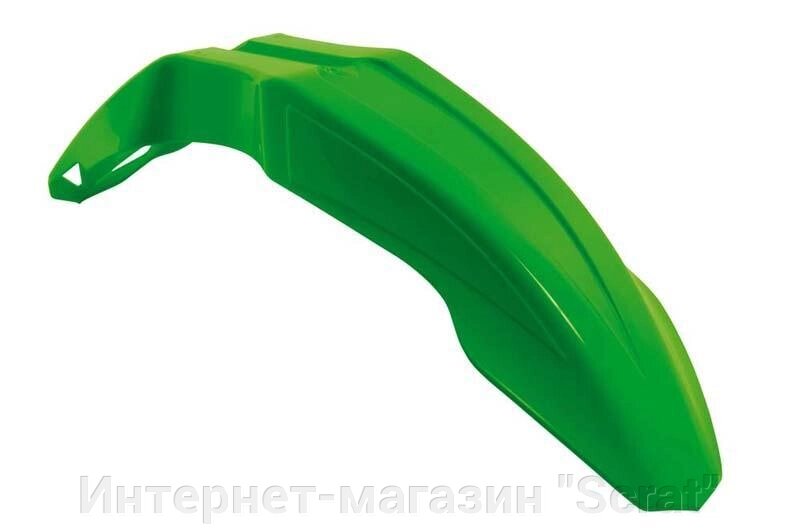 Крыло переднее супермото зеленое от компании Интернет-магазин "Scrat" - фото 1