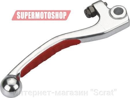 LSR-1722+R Yellow Brake Lever with silicon rubber for Honda CR80, CR85, CR125/250, CR500, CRF150/230 от компании Интернет-магазин "Scrat" - фото 1