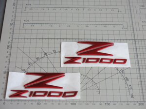 Наклейки Kawasaki Z1000 Z1000SX красные