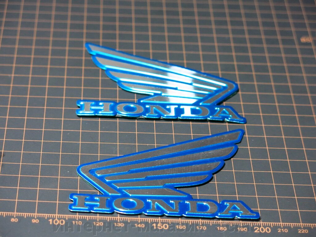 Наклейки на бак синие алюминиевые Honda CB400 CBR600 F5 CBR919/929/954 CBR1000 от компании Интернет-магазин "Scrat" - фото 1