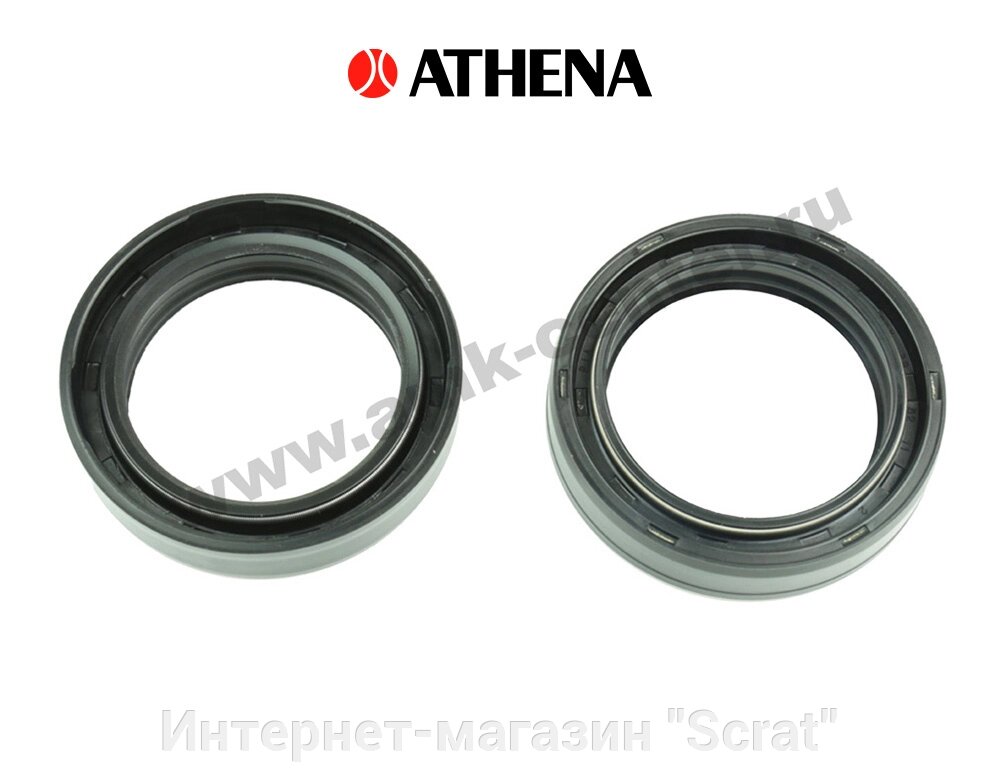 P40FORK455045 Комплект сальников вилки MGR-RSA 38x52x11 Athena (ARI. 059) от компании Интернет-магазин "Scrat" - фото 1