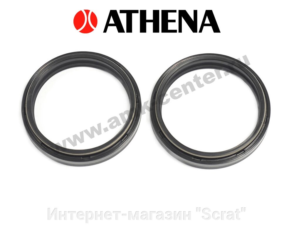 P40FORK455077 Комплект сальников вилки MGR-RSA 50x59,6x7/10,5 Athena (ARI. 085) от компании Интернет-магазин "Scrat" - фото 1