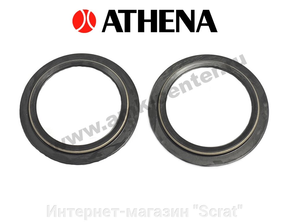 P40FORK455099 Комплект пыльников вилки NOK 46x58,5x4,7/1 1,6 Athena от компании Интернет-магазин "Scrat" - фото 1