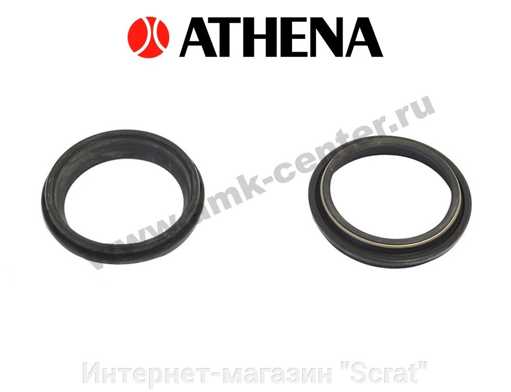 P40FORK455131 Комплект пыльников вилки NOK 48x58,5x4,70/1 1,50 Athena от компании Интернет-магазин "Scrat" - фото 1