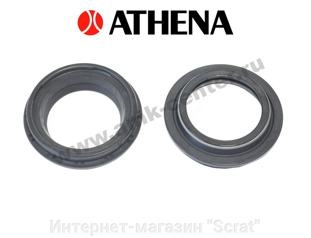 P40FORK455177 Комплект пыльников вилки 36x50,5x8 Athena от компании Интернет-магазин "Scrat" - фото 1