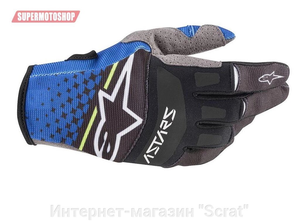 Перчатки кроссовые Alpinestars GP PRO 2020 синий/черный XL от компании Интернет-магазин "Scrat" - фото 1