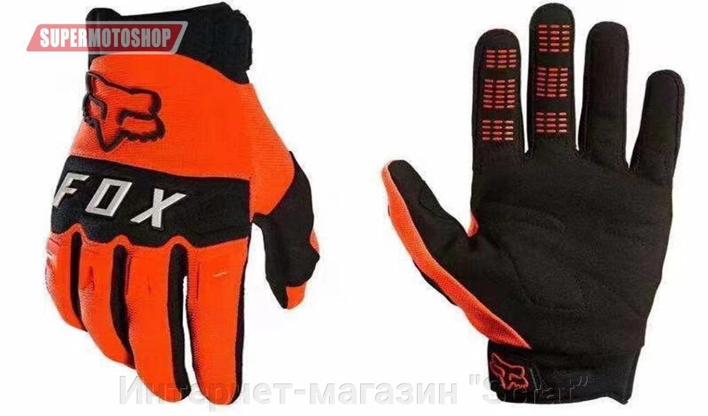 Перчатки кроссовые Fox Dirtpaw Race Orange 351912 XL от компании Интернет-магазин "Scrat" - фото 1