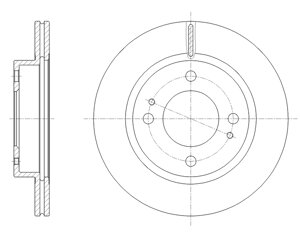 Диск тормозной вентилируемый G-brake GR-21487