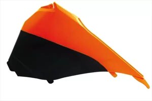 Боковина возд. фильтра левая SX125 13-15 # SX250 13-16 # SXF 13-15 # EXC/EXCF 14-15 оранжево-черная
