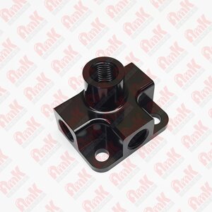 FOR829-10x1BLK Адаптер на 4 входа мама M10x1 прямой конус, алюминий