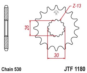 Звезда ведущая JTF1180 18