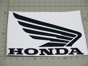 Наклейки на бак Honda крылья карбон