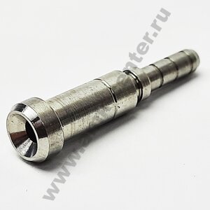 Фитинг под обжим 0°, L=31 mm, прямой и обратный конус, AN03, нерж. Accossato