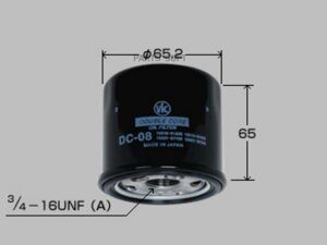 Фильтр масляный VIC Double Core DC-08 (C-932)