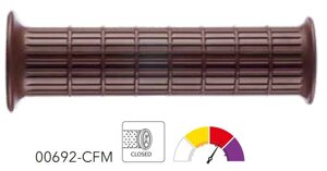 00692-CFM грипсы 2шт PAIR OF GRIPS ROAD 70-BROWN Ariete