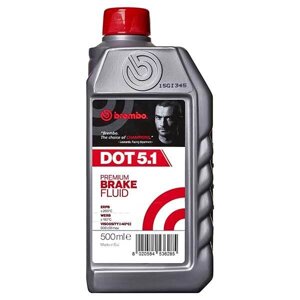 L05005 Жидкость тормозная BREMBO UNIVERSAL DOT5.1 0.5L