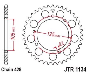 Звезда ведомая JTR1134 54