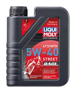5W-40 Моторное синтетическое масло Liqui Moly Motorbike 4T Street Race 1L 2592
