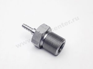 S750-03-31Z/P Фитинг convex 19mm HEX / резьба M10x1 D-03 сталь, обратн. конус Goodridge