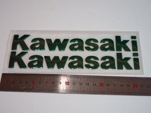 Наклейки на бак Kawasaki зелёные