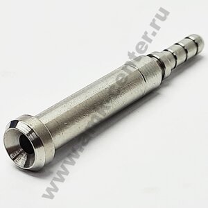 Фитинг под обжим 0°, L=36 mm, прямой конус, AN03, нерж. Accossato