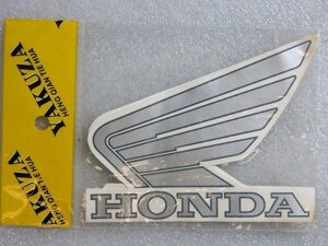 Наклейки на бак Honda крылья серебро