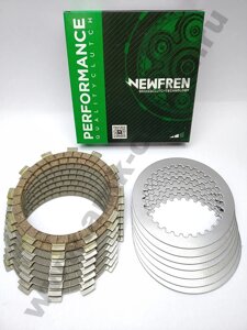 F2821SR Комплект дисков сцепления мото (фрикционные + металлические) NEWFREN