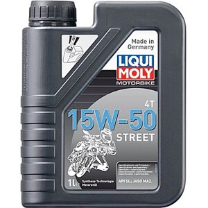 15W-50 Моторное синтетическое масло Liqui Moly Motorbike 4T Street 1L 2555