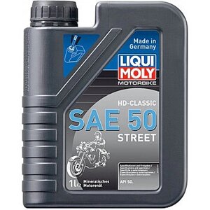 SAE 50 Моторное минеральное масло Liqui Moly Motorbike 4T HD-Classic Street 1L 1572