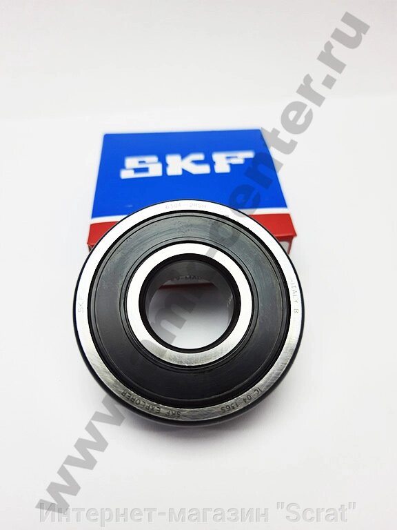 Подшипник шариковый радиальный однорядный SKF 6304-2RS 20X52X15 от компании Интернет-магазин "Scrat" - фото 1