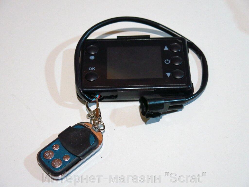 Пульт отопителя B3 чёрный с дисплеем и пультом д/у от компании Интернет-магазин "Scrat" - фото 1