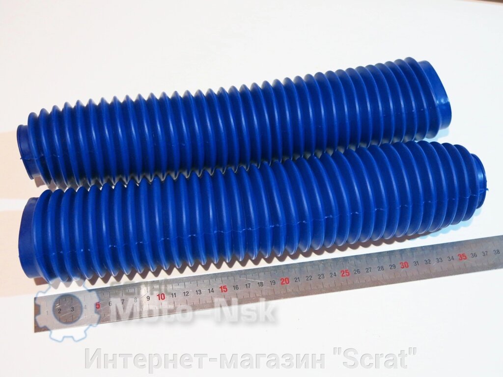 Пыльники вилки 360мм  синие Yamaha TT-R от компании Интернет-магазин "Scrat" - фото 1