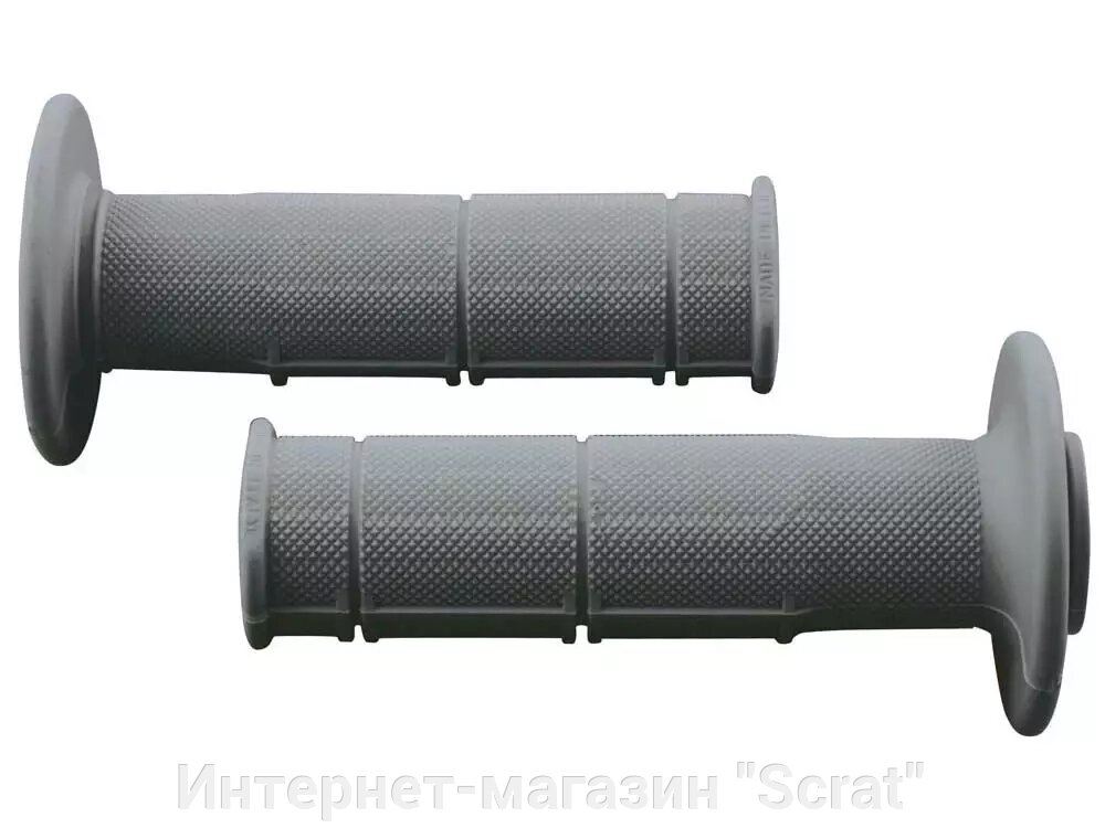 Ручки на руль Soft Grips 115мм серые от компании Интернет-магазин "Scrat" - фото 1