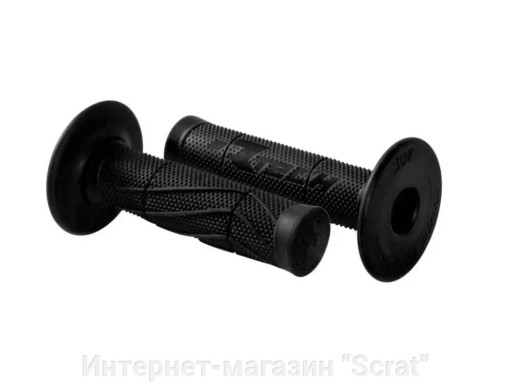 Ручки на руль Wave Soft Grips 115мм черные от компании Интернет-магазин "Scrat" - фото 1