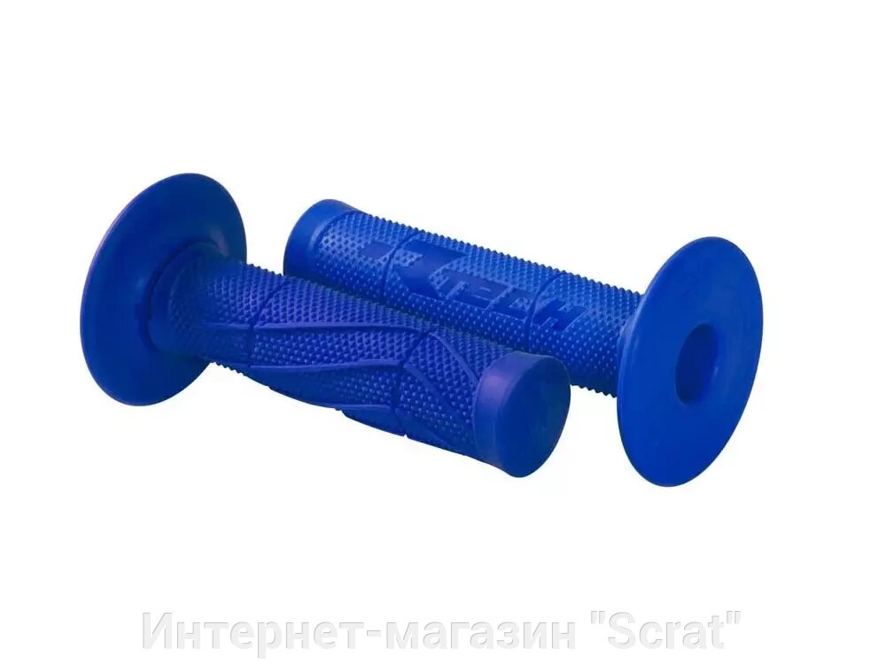 Ручки на руль Wave Soft Grips 115мм синие от компании Интернет-магазин "Scrat" - фото 1