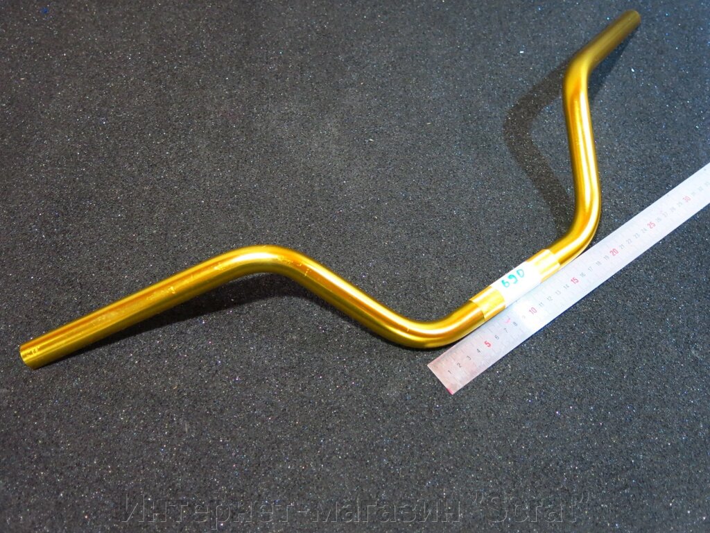 Руль для мотоцикла 690-22мм высокий золото от компании Интернет-магазин "Scrat" - фото 1