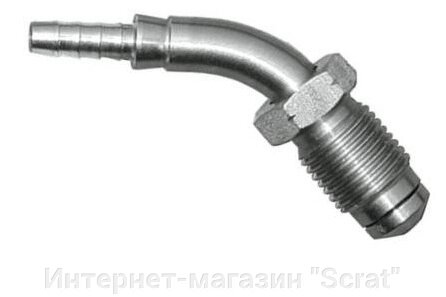 S445-4531C Фитинг папа M10x1 прямой и обратный конус, 45°, D-03 сталь от компании Интернет-магазин "Scrat" - фото 1