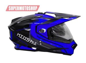 Шлем эндуро KIOSHI Fighter 802 Синий/Черный размер XL