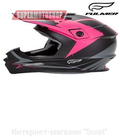 Шлем кроссовый FULMER 204/MPX черный/розовый (55-56CM) S от компании Интернет-магазин "Scrat" - фото 1