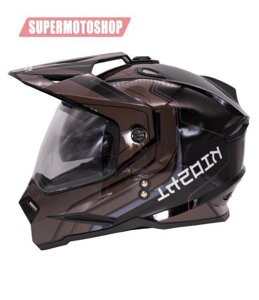 Шлем кроссовый KIOSHI Holeshot 802 Чёрный/серый, размер M