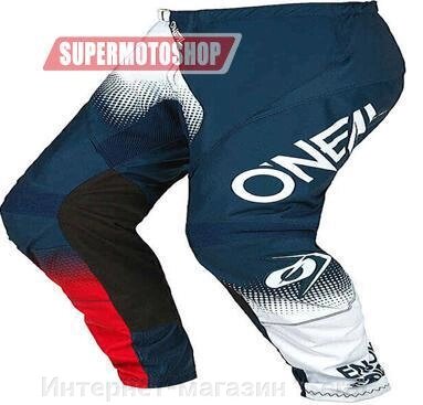 Штаны кроссовые Oneal Element Racewear синий/белый/красный 34 от компании Интернет-магазин "Scrat" - фото 1