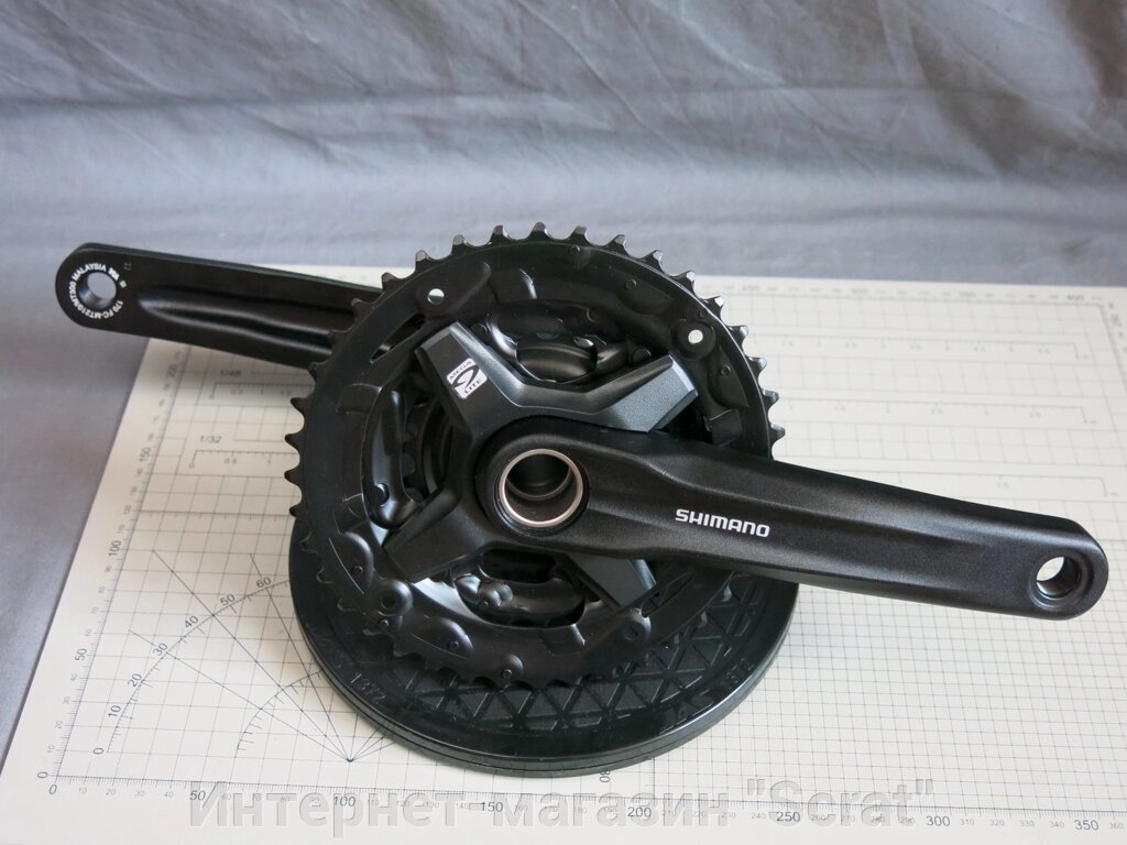 Система с кареткой Shimano mt210/mt500 170мм 40/30/22t без упаковки от компании Интернет-магазин "Scrat" - фото 1