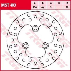 Тормозной диск MST403