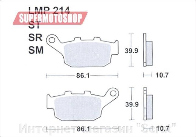 Тормозные колодки премиум класса AP RACING (BREMBO) AP-LMP214 SR от компании Интернет-магазин "Scrat" - фото 1