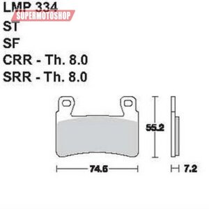 Тормозные колодки премиум класса AP racing (brembo) AP-LMP334 SF